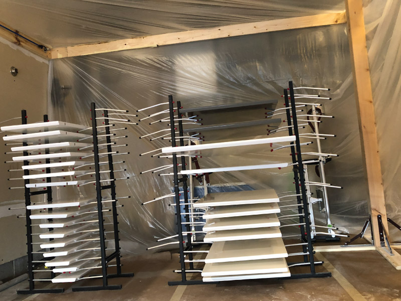 Door decker drying rack