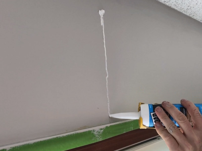 Caulking stress crack for home in Apple Valley