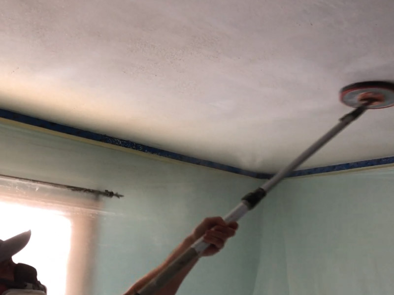 skimming drywall ceiling