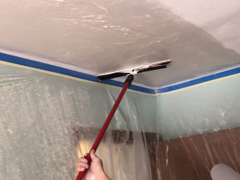 drywall skim coat ceiling mesh