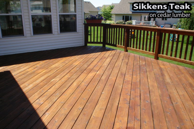 Wood deck staining in Apple Valley MN