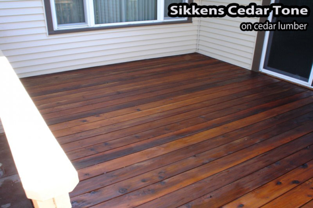 Sikkens Cedar Tone applied to this Mendota Heights Deck