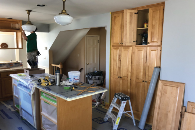 Prepping-to-paint-maple-cabinets